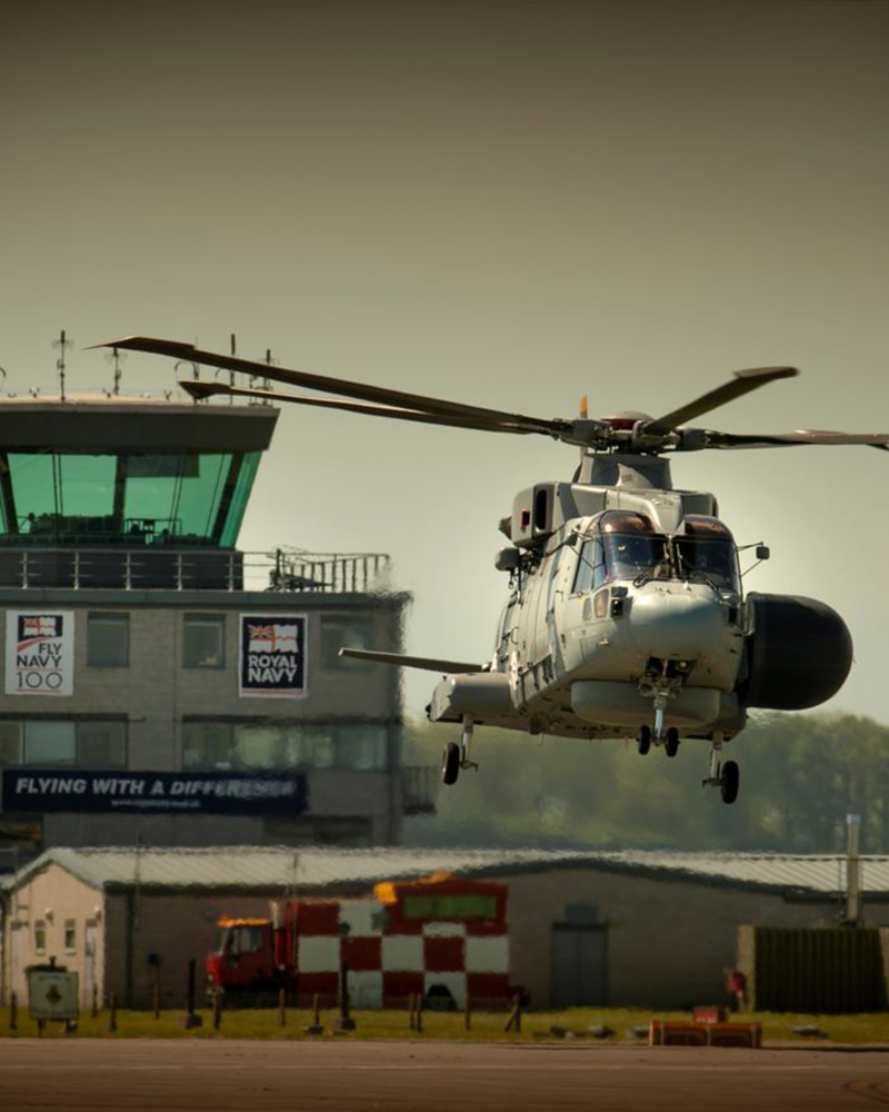 Merlin helicopter at RNAS Yeovilton